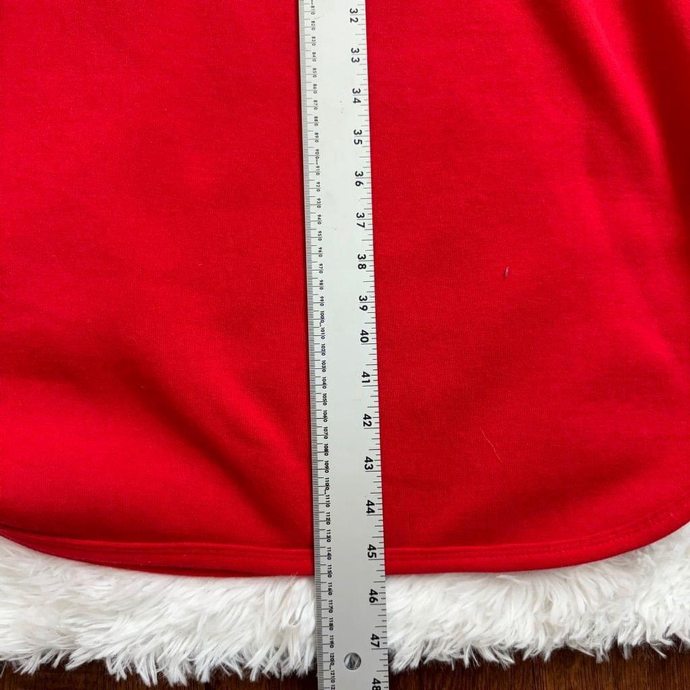 Polar Bear Wear Red Fleece Cat Applique Plaid Vintage Nightgown One Size Cozy - Picture 9 of 10
